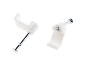 Spinka do kabli Prostokątna obejma do kabli, materiał: PE, 7.9 x 10.2 x 8mm, RS PRO