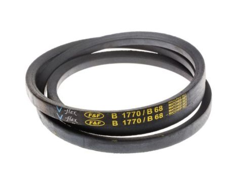 Pas napędowy, profil B, materiał: PET, guma, 17mm x 11mm x 1.72m, RS PRO