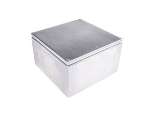 Puszka elektroinstalacyjna, 200 x 120 x 200mm, IP66, kolor Niemalowany, materiał Stal nierdzewna, RS PRO