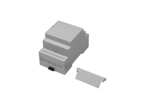 Zestaw obudowy szyny DIN, 53.4 x 90 x 58mm, materiał: Poliwęglan, kolor: Jasnoszary, IP20, RS PRO