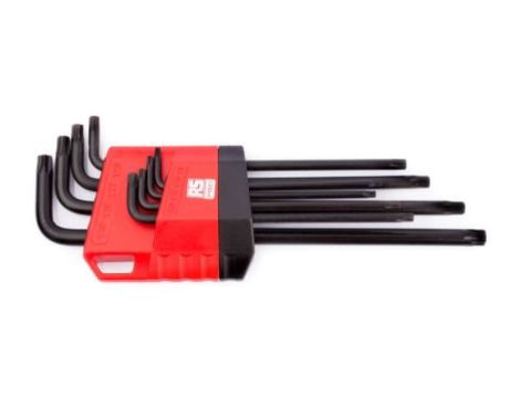 Zestaw kluczy Torx typu L, 8 szt., RS PRO