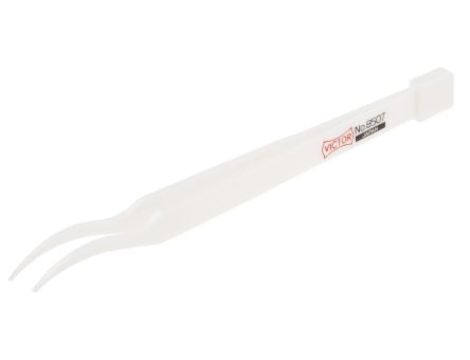 Pęseta, dł. 124, antymagnetyczna, materiał: Ceramiczny tlenek cyrkonu, RS PRO