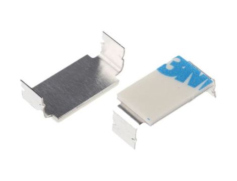 Spinka do kabli Zacisk rozwierany, 10mm, materiał: Aluminium, Samoprzylepny, 19.3 x 9.8 x 6.3mm, RS PRO