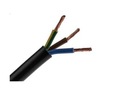 Sieciowy kabel zasilający 3 Core Polichlorek winylu PVC Sheath Czarny 11.17mm od , 300 V, 500 V