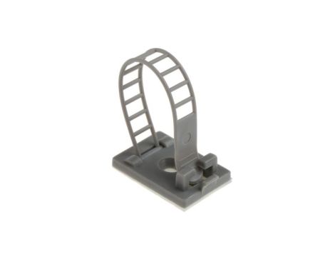 Spinka do kabli Regulowany zacisk, 17mm, materiał: Nylon 66, Samoprzylepny, 25 x 18 x 70mm, RS PRO