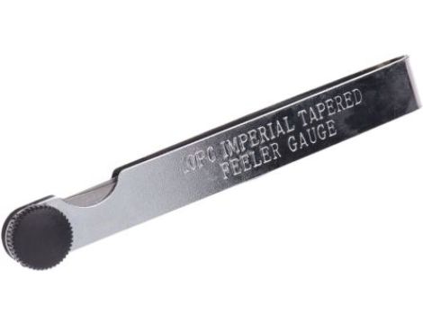 Szczelinomierz calowy, 10-płytkowy, materiał: Stal, RS PRO