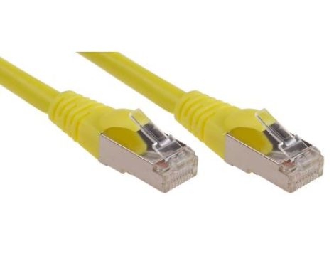 Kabel kategorii 6, Żółty, Wtyk RJ45/męski RJ45dł.: 10m, mat. koszulki: LSZH