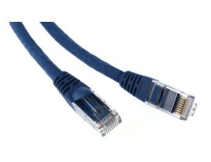 Kabel kategorii 6, Niebieski, Wtyk RJ45/męski RJ45dł.: 5m, mat. koszulki: LSZH