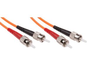 Kabel światłowodowy, średnica: 50/125m, OM2 Wielomodowy, Pomarańczowy, ST / ST