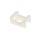 Mocowanie opaski kablowej, 23mm x 16 mm, kolor: Biały, 250-szt., -45→ +85 C., RS PRO