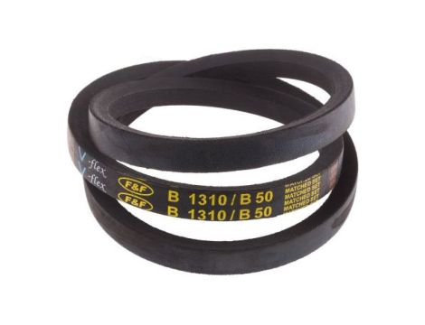 Pas napędowy, profil B, materiał: PET, guma, 17mm x 11mm x 1.27m, RS PRO