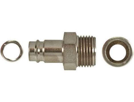 Szybkozłączka pneumatyczna, materiał Mosiądz, złącze G 3/8 męskie, RS PRO CEJN 410, Rectus 27, TST 410