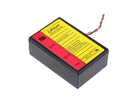 Akumulator do zasilania awaryjnego komputerów, rozmiar: 2 AA/J, złącze: Smycz przewodu, 6V, Lit-chlorek tionylu, 1.9Ah