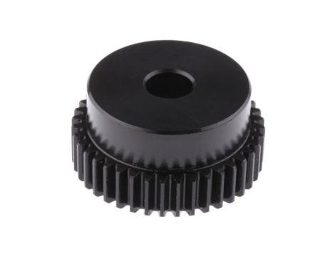 Koło zębate walcowe, moduł: 1, l.zębów: 40, śr. piasty: 35mm, śr. otworu: 10mm, Stal