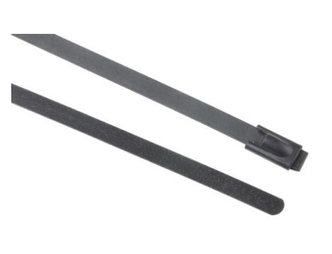 Opaska kablowa 680mm 4.6 mm Stal nierdzewna z powłoką poliestrową 100 sztuk RS PRO