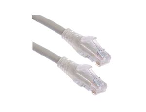 Kabel kategorii 6, Szary, Wtyk RJ45/męski RJ45dł.: 2m, mat. koszulki: PVC