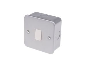 Włącznik światła, 6A, 240V, 1-przyciskowy, 1-biegunowy, IP20, RS PRO