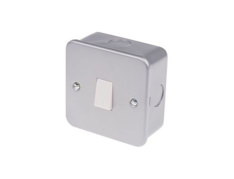 Włącznik światła, 6A, 240V, 1-przyciskowy, 1-biegunowy, IP20, RS PRO