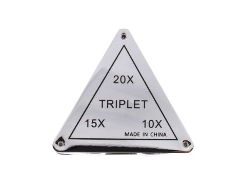 Szkło powiększające, typ: Lupa z trzema soczewkami, powiększenie: 10X, śr.: 18mm