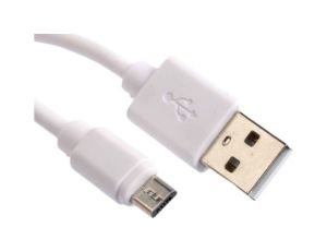 Kabel USB, dł. 1.8m, kolor: Biały