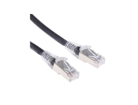 Kabel kategorii 6, Czarny, Wtyk RJ45/męski RJ45dł.: 5m, mat. koszulki: LSZH
