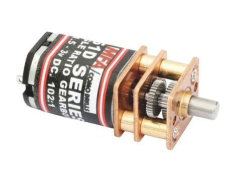 Motoreduktor DC, 170 mA, 0,46 W, 1800 obr./min, 24 gcm, RS PRO