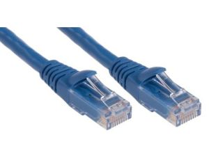 Kabel kategorii 6, Niebieski, Wtyk RJ45/męski RJ45dł.: 1m, mat. koszulki: PVC