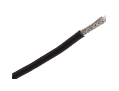 Kabel koncentryczny, 50m, RG179, Polichlorek winylu PVC, Czarny Bez zakończenia Bez zakończenia 50m, RS PRO Bez