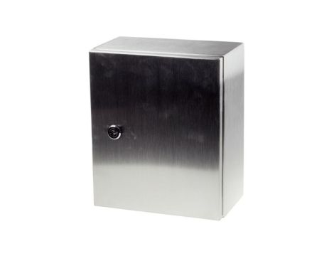 Szafka ścienna rozdzielcza, materiał: Stal nierdzewna typu 304, IP66, 250 x 300 x 150mm, RS PRO