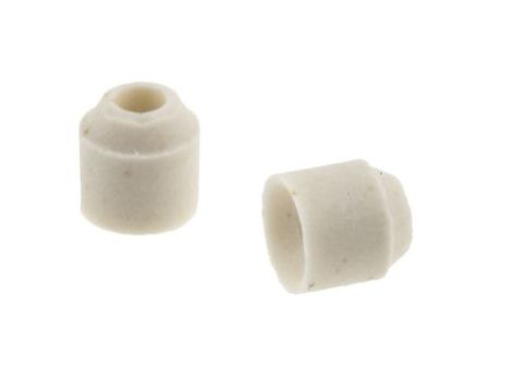 Koralik ceramiczny, Ceramika, Biały, otwór: 1.5mm, +1200C