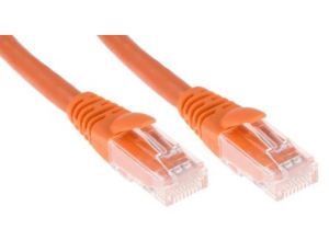 Kabel kategorii 6, Pomarańczowy, Wtyk RJ45/męski RJ45dł.: 1m, mat. koszulki: LSZH
