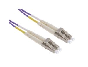 Kabel światłowodowy, średnica: 50/125m, OM3 Wielomodowy, Fioletowy, LC / LC