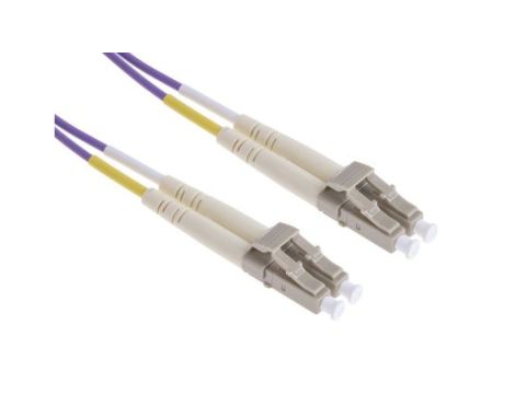 Kabel światłowodowy, średnica: 50/125m, OM3 Wielomodowy, Fioletowy, LC / LC