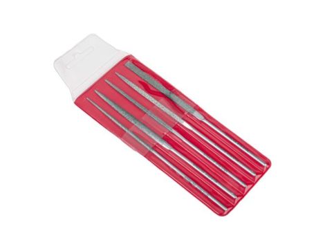 Zestaw pilników igiełkowych Stal powlekana diamentem, 5 pieces RS PRO