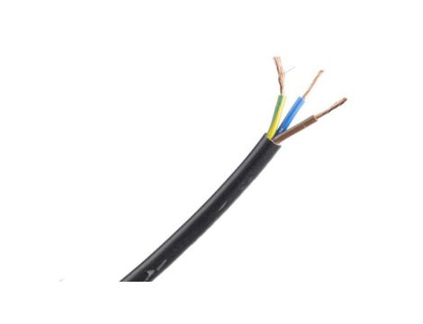 Sieciowy kabel zasilający 3 Core Polichlorek winylu PVC Sheath Czarny 6.47mm od , 300 V, 500 V