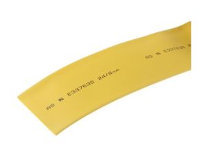 Osłona termokurczliwa żółta 2:1, średnica 6.4mm, dł. 8m, RS PRO