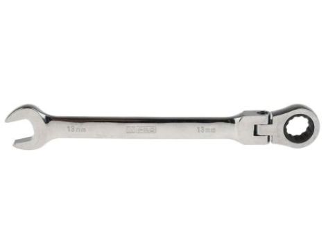 Uniwersalny klucz zapadkowy, roz. 13 mm, dł. 180 mm, materiał: Stal chromowo-wanadowa, RS PRO