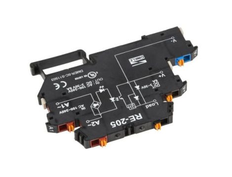 Transoptor, montaż: Szyna DIN, wejście: LED, 61,7 x 91 x 6,2 mm, -25 → +60C