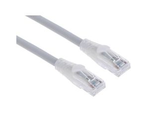 Kabel kategorii 6, Szary, Wtyk RJ45/męski RJ45dł.: 2m, mat. koszulki: LSZH
