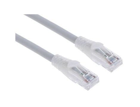 Kabel kategorii 6, Szary, Wtyk RJ45/męski RJ45dł.: 2m, mat. koszulki: LSZH