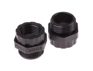 Adapter do dławnic kablowych, PG13 → M16, materiał: Nylon 66, kolor: Szary, RS PRO