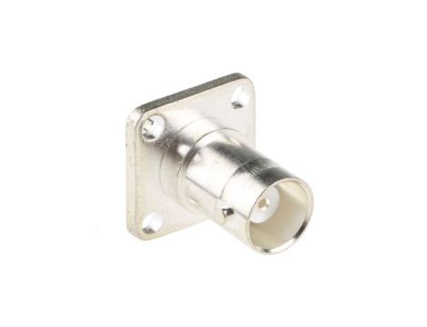 Złącze BNC, 50, 4GHz, Żeński, Lutowane, Montaż na kołnierzu