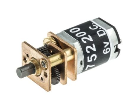 Silnik DC, 6 V, 170 mA, 0,46 W, 145 obr./min, 7 Ncm, RS PRO