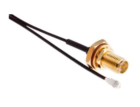 Kabel koncentryczny, RF, Czarny Wtyk RP-SMA Żeńskie U.FL 300mm, RS PRO Z zakończeniem