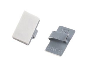 Klips samoprzylepny Zacisk, materiał: Metal, Samoprzylepny, 19.4 x 10 x 0.5mm, RS PRO