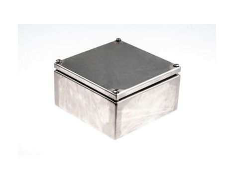 Puszka elektroinstalacyjna, 150 x 80 x 150mm, IP66, kolor Niemalowany, materiał Stal nierdzewna, RS PRO