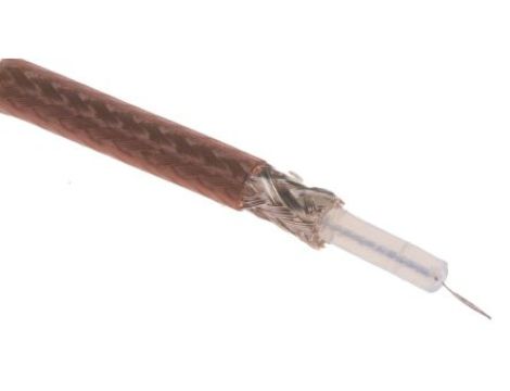 Kabel koncentryczny, RG179B/U, FEP, Brązowy Bez zakończenia Bez zakończenia, RS PRO Bez zakończenia