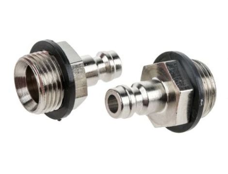 Szybkozłączka pneumatyczna, materiał Mosiądz, złącze G 3/8 męskie, RS PRO Camozzi, Legris, Rectus 21, Rectus 90