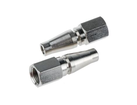 Szybkozłączka pneumatyczna, materiał Mosiądz, złącze G 1/8 żeńskie, RS PRO Rectus 17, Schrader NW5