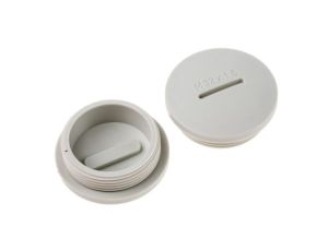 Zaślepka, Szary M32 x 1.5 Gwintowany, Nylon 66, Zaślepianie, 31.7mm 36.6mm RS PRO (op. 50 sztuk)